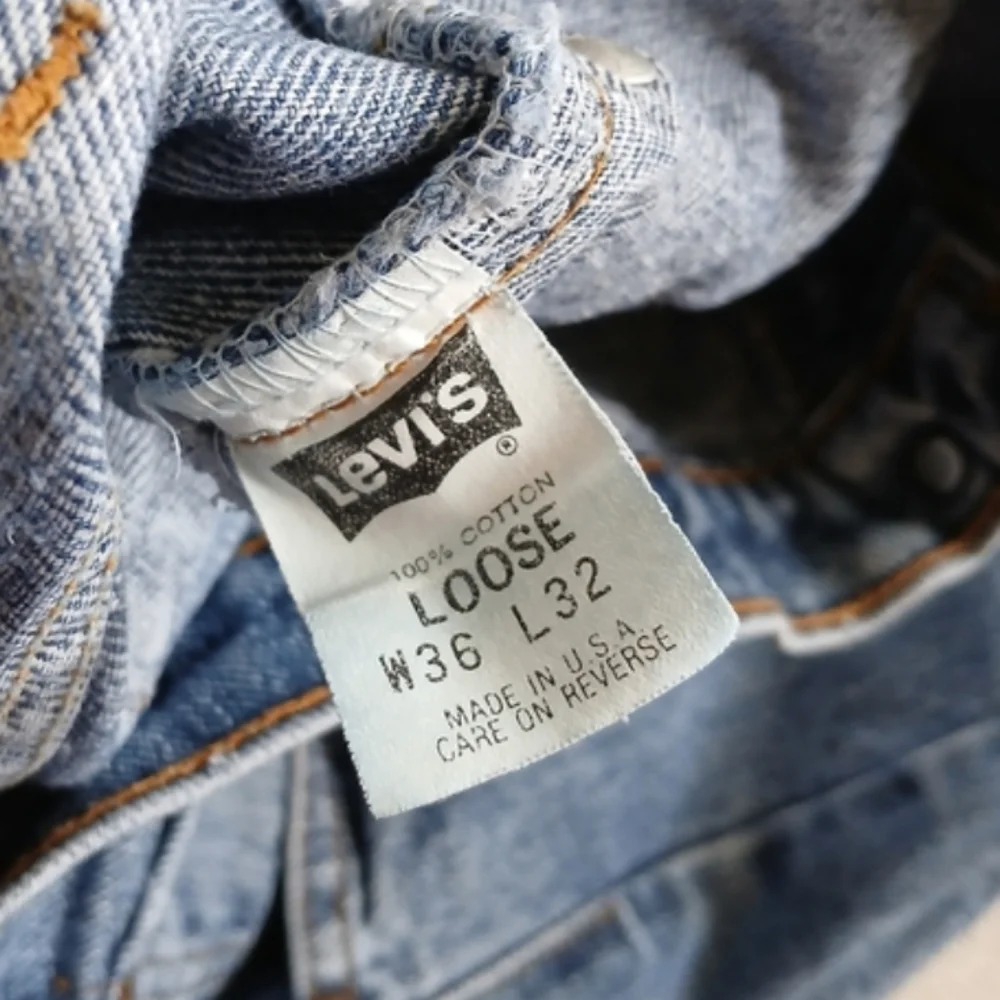 levi's 545 loose vintage 90s jeans 36×32 brown tab retro